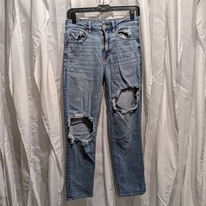 C4 American Eagle AE High-Waisted Distressed Stretch Jeans - Size 6